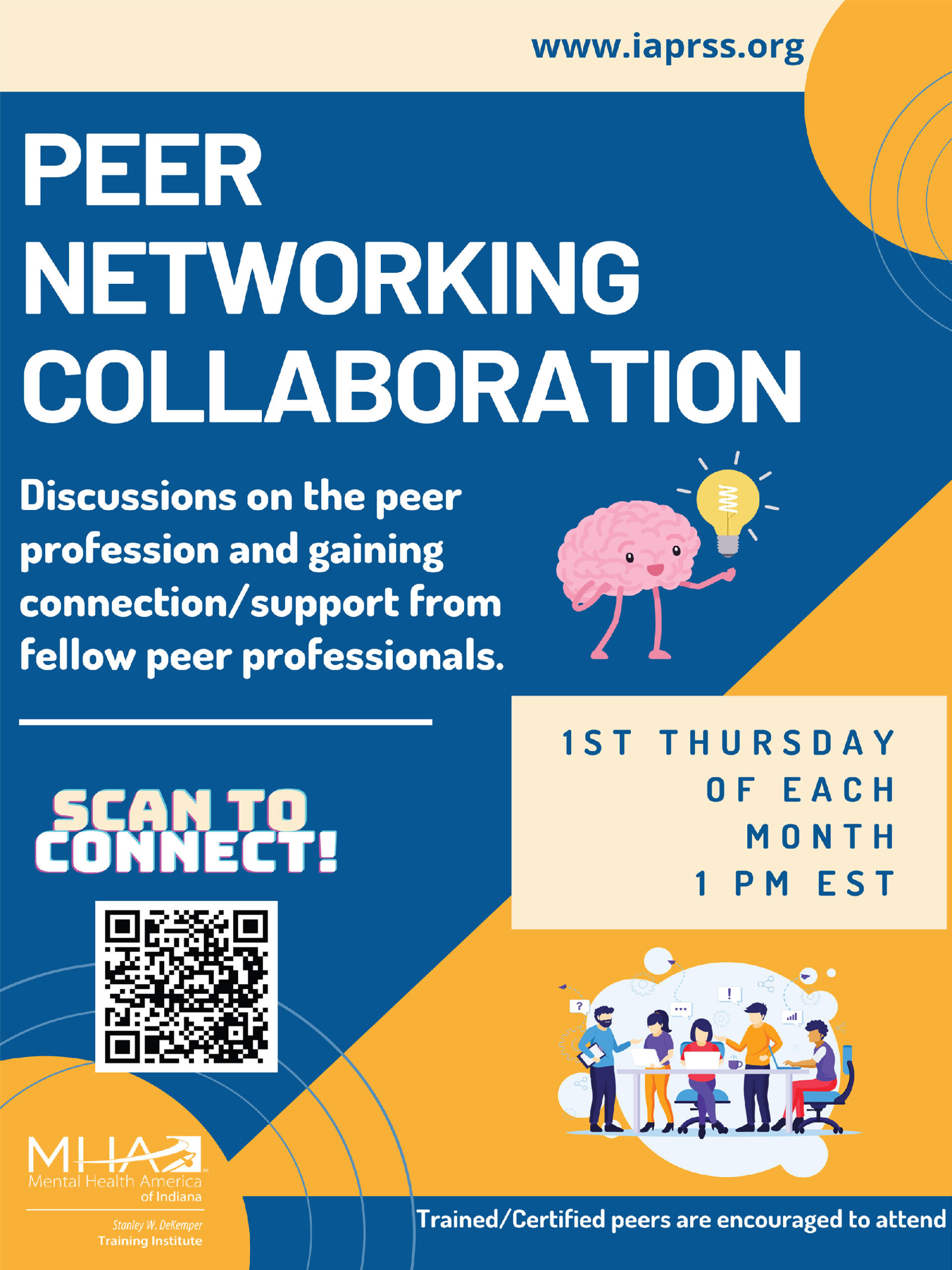Peer Networking Collaboration flyer